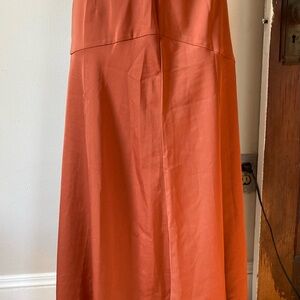 Vintage Rust Colored Women's Maxi Skirt Size 4